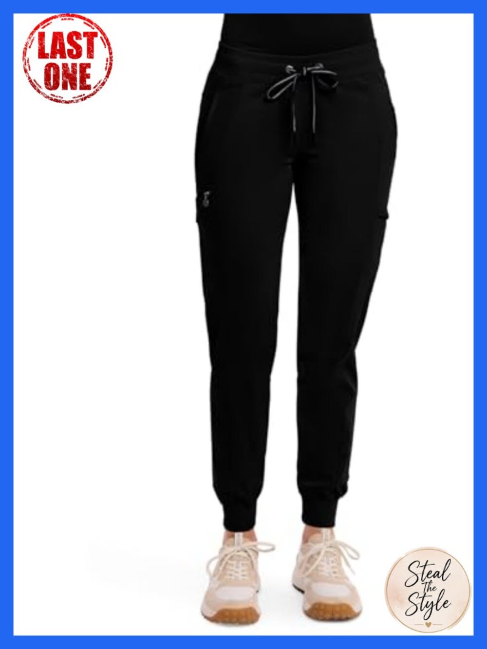 Women's Jogger Scrub Pants 7 Pockets Polyester Rayon Spandex Medical Work
